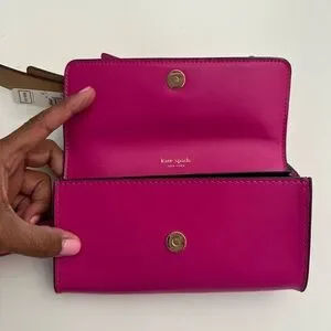 kate spade | Bags | Kate Spade Fuchsia Bow Belt Crossbody  display picture 3